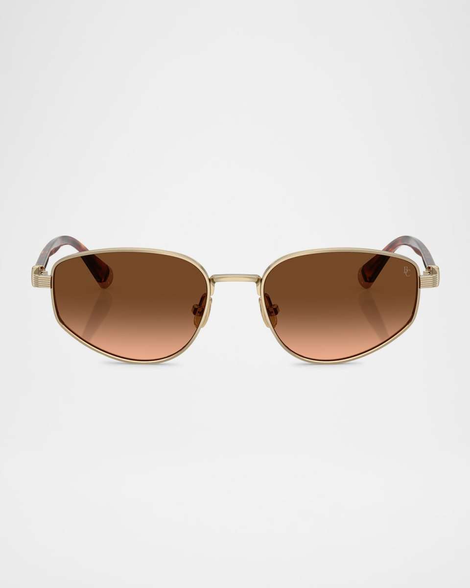 Titanium Oval Sunglasses
